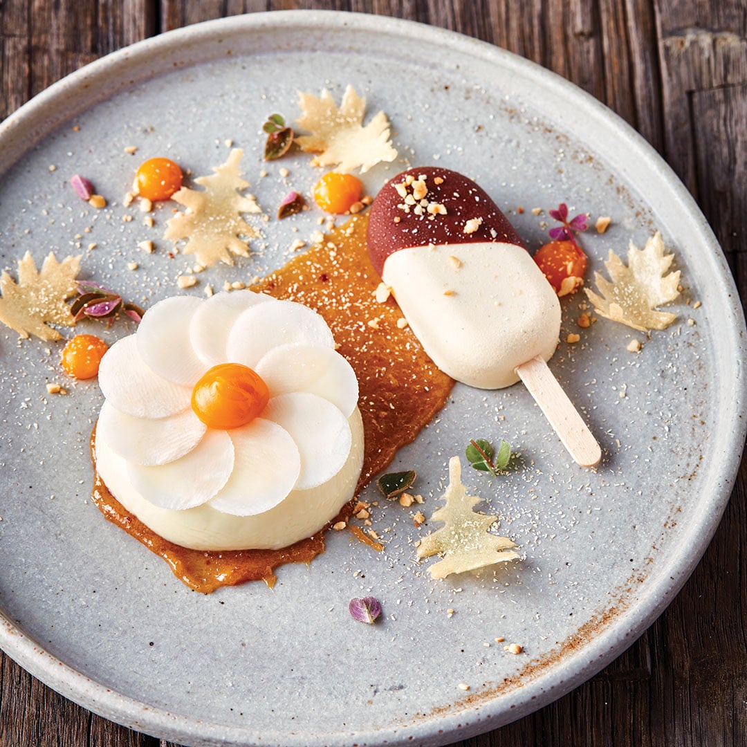 Parsnip Mini Magnum Ice Cream and Panna Cotta